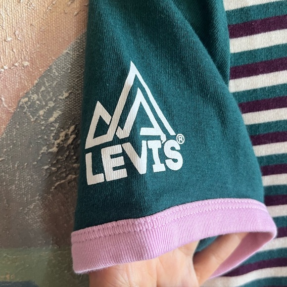 LEVI Cotton Stripped T-Shirt - Picture 3 of 5